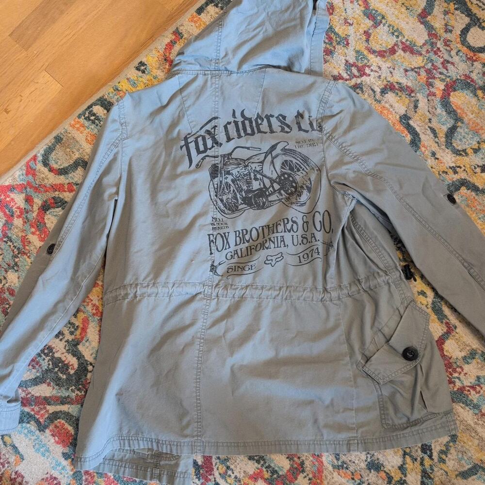 Gray Fox Racing button down cotton jacket